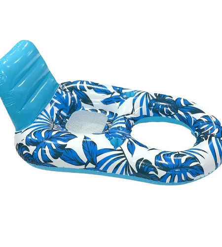 New Inflatable Leaf Lounge Float with Cup Holder