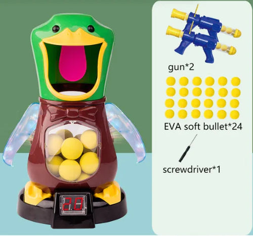 Load image into Gallery viewer, Air Pump Shooting Target Game with Soft Bullet Gun
