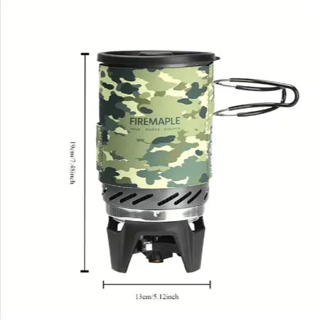Outdoor Heat-Exchange Camping Pot