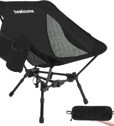 BESHOOME Camping ChairsLightweight Folding Camp Chairs for AdultsPortable Camping ChairCompact Camping Beach Chair for OutdoorBeachHikingPicnics