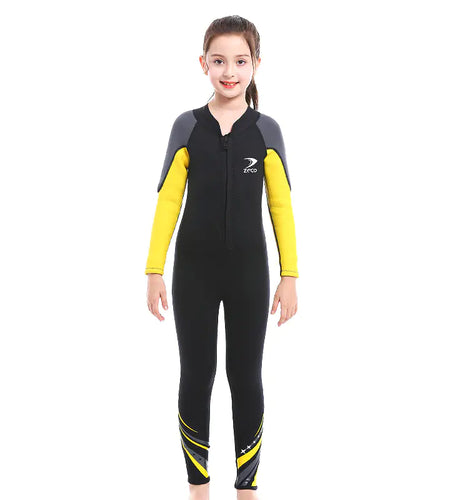 Boys' Thickened Long Sleeve Sunscreen Surf Suit