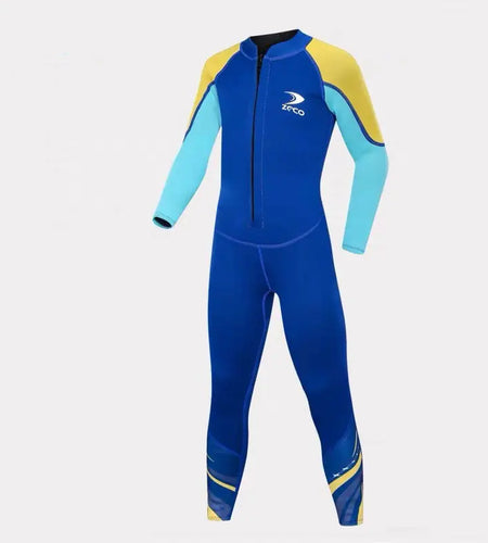 Boys' Thickened Long Sleeve Sunscreen Surf Suit