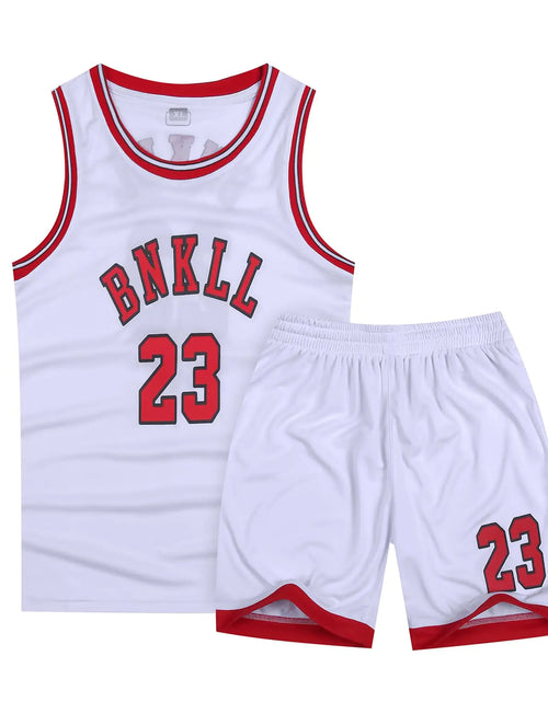 Load image into Gallery viewer, 6-16Years Youth Basketball Sports Jerseys 23# for Boys Girls Basketball Jersey 2Piece Set White
