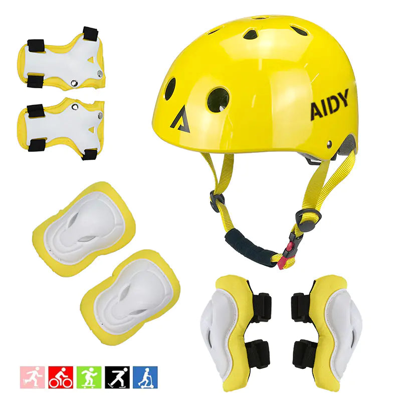 AIDY Upgraded Kids Roller Skating Protective Gear Set