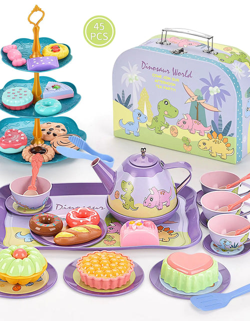 Load image into Gallery viewer, Girls Play House Simulation Dessert &amp; Tea Toy Set
