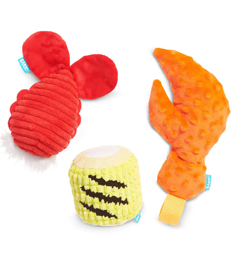 Barkbox The Maine Event Dog Toy Bundle – Squeaky Dog Toys – Plush Dog Toys – Puppy and Pet Toys for Medium to Large Dogs