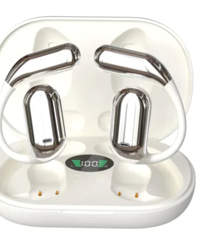 Ear-Mounted Bluetooth Headset with LED Display (One Set)