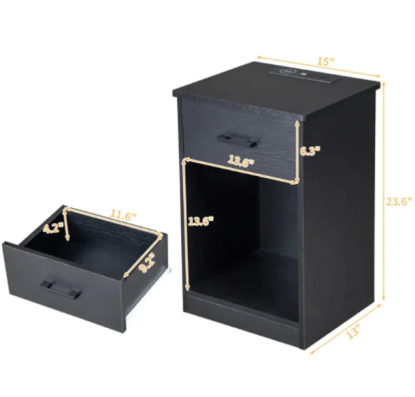 Bedside Table with Drawer