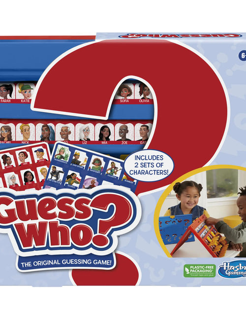 Load image into Gallery viewer, Hasbro Gaming Guess Who? OriginalEasy to Load FrameDouble-Sided Character Sheet2 Player Board Games for KidsGuessing Games for FamiliesAges 6 and Up
