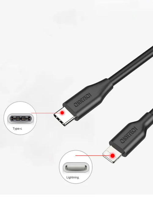 Load image into Gallery viewer, CHOETECH 2m USB-C to Lightning MFi Certified Cable
