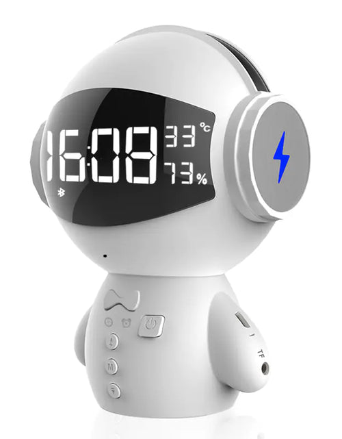 Load image into Gallery viewer, Speaker Robot Alarm Clock Mini Speaker
